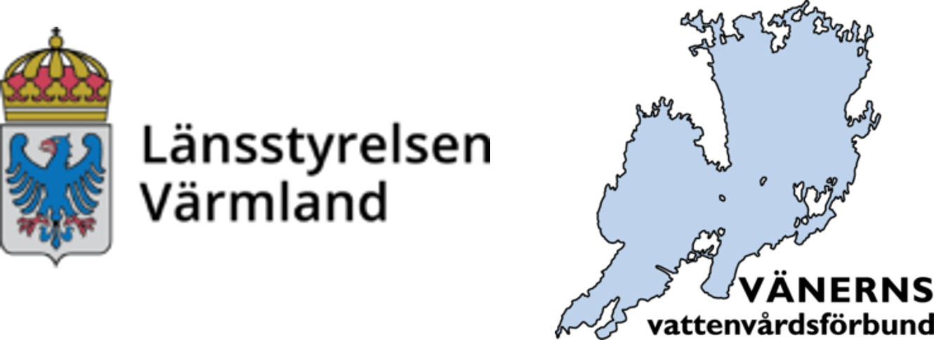 Vänerns vattenvårdsförbund logotyp intill Länsstyrelsen Värmlands logotyp