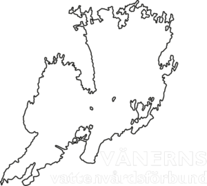Vänerns vattenvårdsförbund logotyp vit